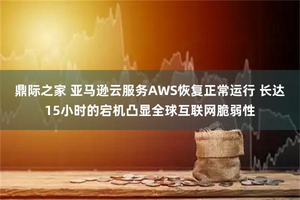 鼎际之家 亚马逊云服务AWS恢复正常运行 长达15小时的宕机凸显全球互联网脆弱性